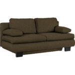 BANK MET BEDFUNCTIE, olijfgroen textiel thumbnail 3