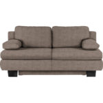 BANK MET BEDFUNCTIE, bruingrijs textiel thumbnail 1