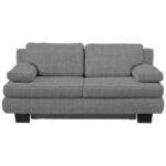BANK MET BEDFUNCTIE, grijs textiel thumbnail 1