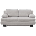 BANK MET BEDFUNCTIE, lichtgrijs textiel thumbnail 1