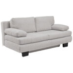 BANK MET BEDFUNCTIE, lichtgrijs textiel thumbnail 6