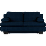 BANK MET BEDFUNCTIE, donkerblauw textiel thumbnail 1