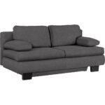 BANK MET BEDFUNCTIE, donkergrijs textiel thumbnail 4