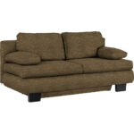 BANK MET BEDFUNCTIE, bruin, groen textiel thumbnail 3