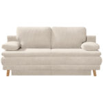 BANK MET BEDFUNCTIE, wit textiel thumbnail 1