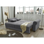 BANK MET BEDFUNCTIE, antraciet textiel thumbnail 3