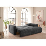 BANK MET BEDFUNCTIE, antraciet textiel thumbnail 2