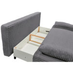 BANK MET BEDFUNCTIE, antraciet textiel thumbnail 6