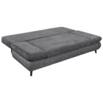 BANK MET BEDFUNCTIE, antraciet textiel, houtmateriaal thumbnail 6