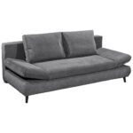 BANK MET BEDFUNCTIE, antraciet textiel, houtmateriaal thumbnail 7