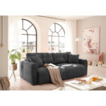 BANK MET BEDFUNCTIE, antraciet textiel thumbnail 3