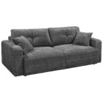 BANK MET BEDFUNCTIE, antraciet textiel thumbnail 5