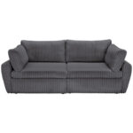 BANK MET BEDFUNCTIE, antraciet textiel thumbnail 1