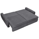 BANK MET BEDFUNCTIE, antraciet textiel thumbnail 3