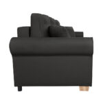 BANK MET BEDFUNCTIE, zwart textiel thumbnail 4