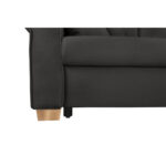 BANK MET BEDFUNCTIE, zwart textiel thumbnail 5