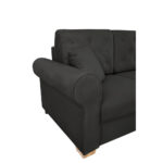 BANK MET BEDFUNCTIE, zwart textiel thumbnail 6