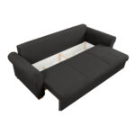 BANK MET BEDFUNCTIE, zwart textiel thumbnail 7