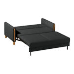 BANK MET BEDFUNCTIE, zwart, beukenhout, textiel thumbnail 7