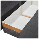 BANK MET BEDFUNCTIE, grafietkleurig textiel thumbnail 4