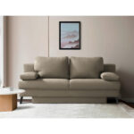BANK MET BEDFUNCTIE, kleur cappuccino textiel thumbnail 2
