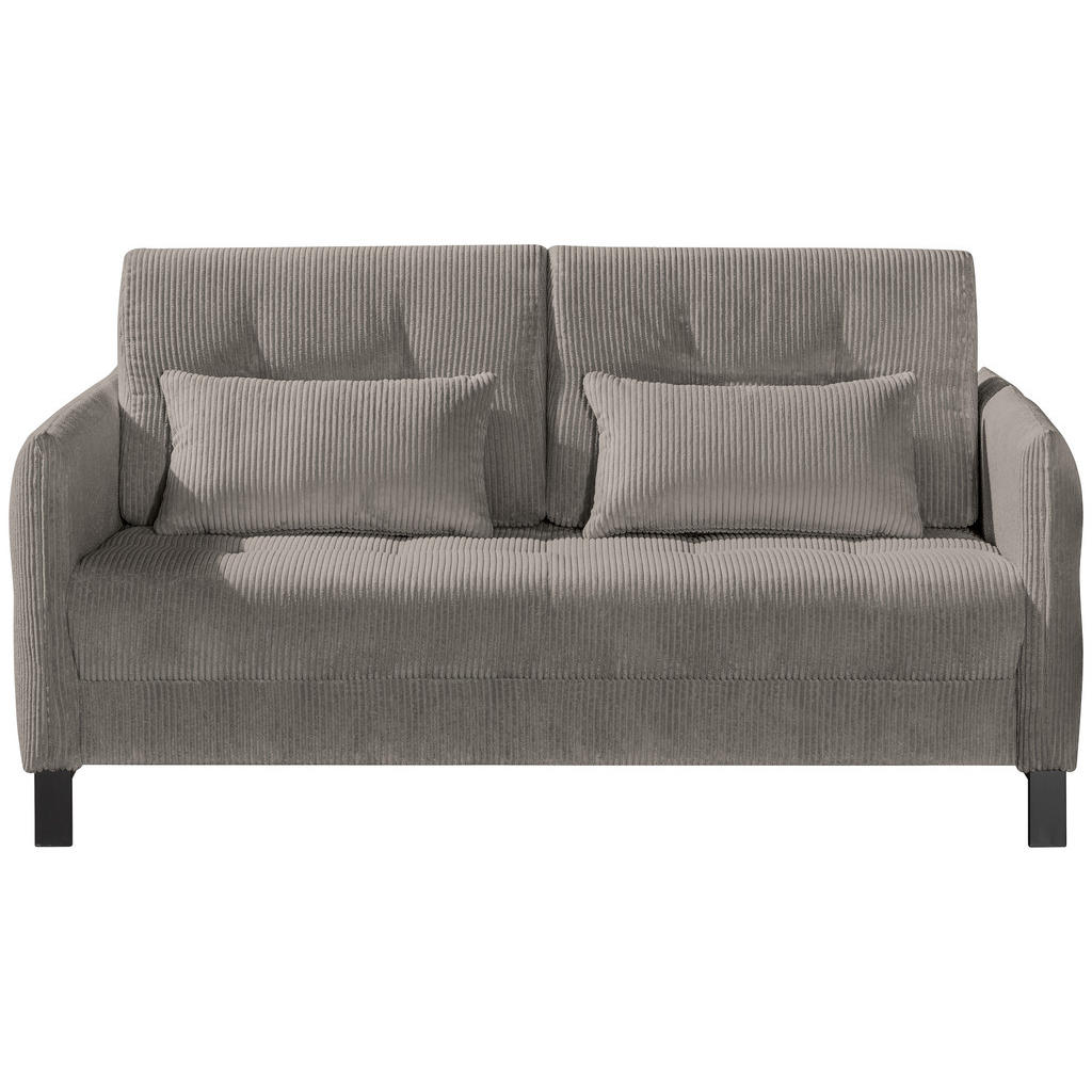 BANK MET BEDFUNCTIE, kleur cappuccino textiel