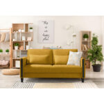 BANK MET BEDFUNCTIE, zwart, kariyahout, textiel thumbnail 2