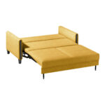BANK MET BEDFUNCTIE, zwart, kariyahout, textiel thumbnail 7