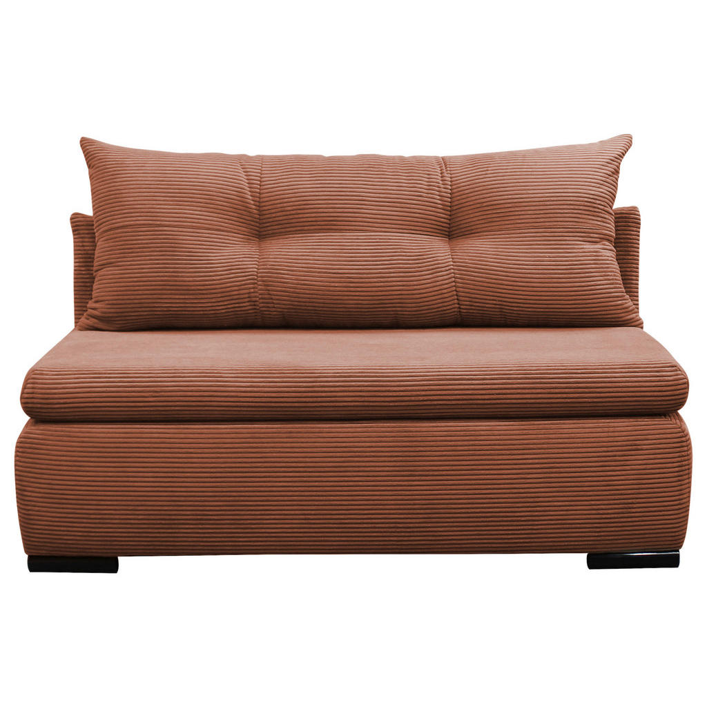 BANK MET BEDFUNCTIE, kleur koraaltextiel