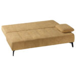 BANK MET BEDFUNCTIE, honingkleurig textiel thumbnail 6