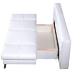 BANK MET BEDFUNCTIE, wit leer thumbnail 6