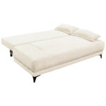 BANK MET BEDFUNCTIE, wit textiel thumbnail 5