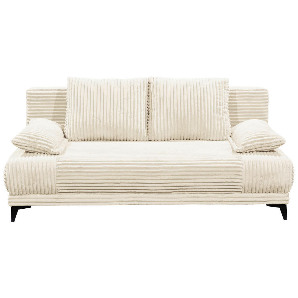 BANK MET BEDFUNCTIE, wit textiel