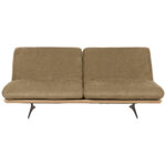 BANK MET BEDFUNCTIE, lichtgroen hout, textiel thumbnail 1