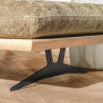 BANK MET BEDFUNCTIE, lichtgroen hout, textiel thumbnail 3