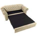 BANK MET BEDFUNCTIE, wit textiel thumbnail 2