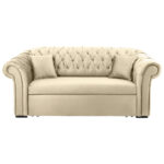BANK MET BEDFUNCTIE, wit textiel thumbnail 1