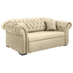 BANK MET BEDFUNCTIE, wit textiel thumbnail 3