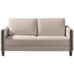 BANK MET BEDFUNCTIE, zwart, wit hout, textiel thumbnail 5