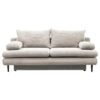 BANK MET BEDFUNCTIE, wit textiel