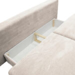BANK MET BEDFUNCTIE, wit textiel thumbnail 6