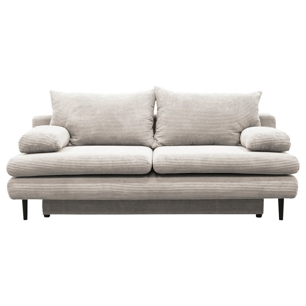 BANK MET BEDFUNCTIE, wit textiel