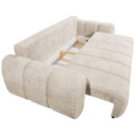 BANK MET BEDFUNCTIE, wit textiel thumbnail 6
