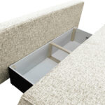 BANK MET BEDFUNCTIE, wit textiel thumbnail 5