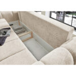 BANK MET BEDFUNCTIE, wit textiel thumbnail 4