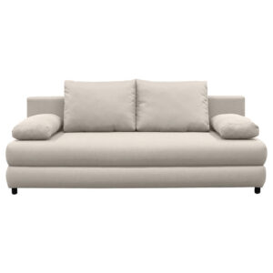 BANK MET BEDFUNCTIE, wit textiel