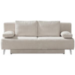 BANK MET BEDFUNCTIE, wit textiel thumbnail 1