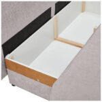 BANK MET BEDFUNCTIE, wit textiel thumbnail 4