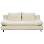 BANK MET BEDFUNCTIE, wit textiel thumbnail 1