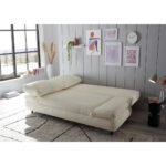 BANK MET BEDFUNCTIE, wit textiel thumbnail 2